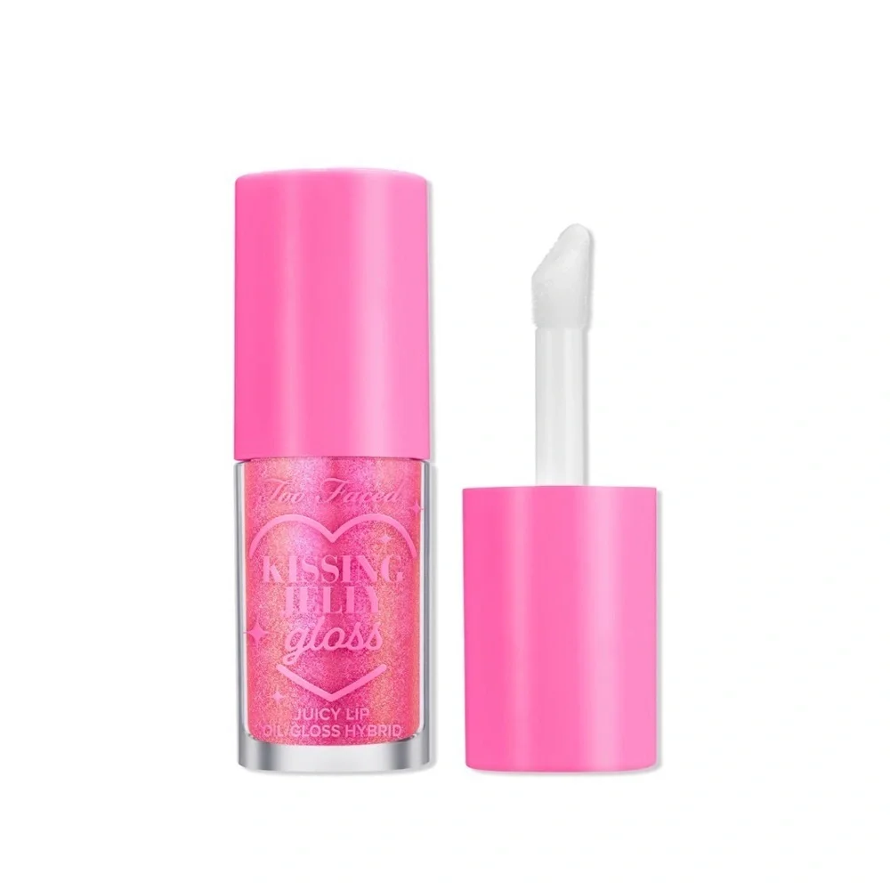 Too Faced BUNDLE Kissing Jelly Gloss Juicy Lip Oil & Juicy Tint in Bubblegum